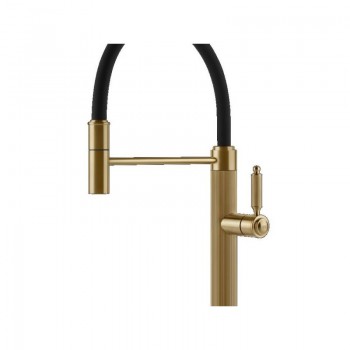 Gessi Miscelatore semi pro monocomando Venti20 60634 716 finitura Gold Brushed