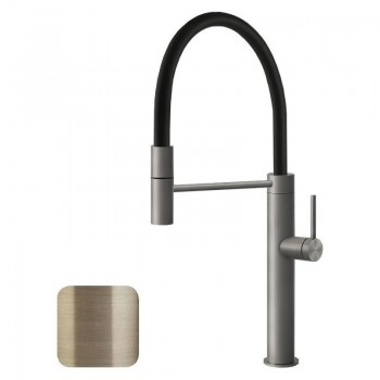 Gessi Miscelatore semi pro monocomando Kitchen 60010 726 finitura Warm Bronze Brushed