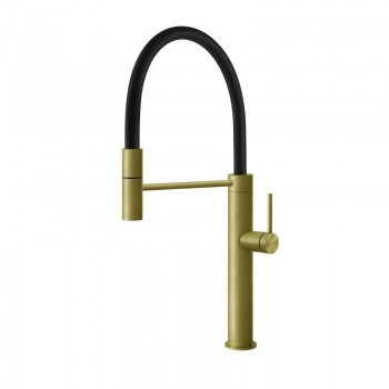 Gessi Miscelatore semi pro monocomando Kitchen 60010 727 finitura Brass Brushed