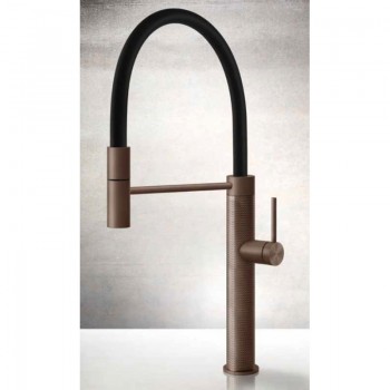 Gessi Miscelatore semi pro monocomando Kitchen Cesello 60014 708 finitura Copper Brushed