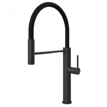 Gessi Miscelatore semi pro monocomando Kitchen Cesello 60014 299 finitura Matte Black