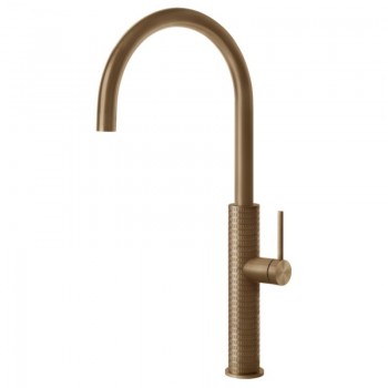 Gessi Miscelatore monocomando Kitchen Meccanica 60018 726 finitura Warm Bronze Brushed