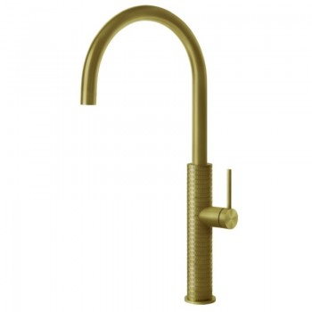 Gessi Miscelatore monocomando Kitchen Meccanica 60018 727 finitura Brass Brushed