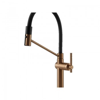 Gessi Miscelatore semi pro monocomando Habito 60664 726 finitura Warm Bronze Brushed