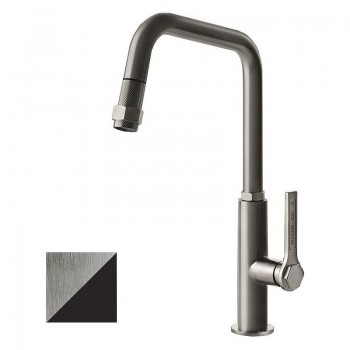 Gessi Miscelatore monocomando con doccetta estraibile Officine - Gessi 60053 599 finitura Finox / Matte Black