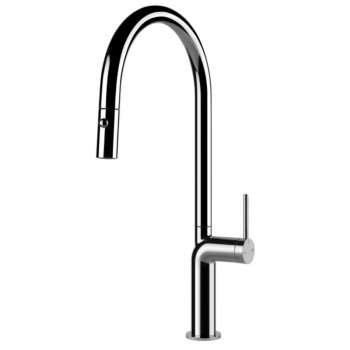 Gessi Miscelatore monocomando con doccetta estraibile Stelo Collection 60303 031 finitura cromato