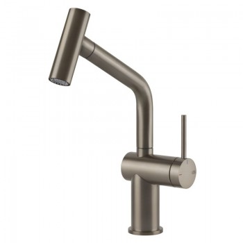 Gessi Miscelatore monocomando con doccetta estraibile Inedito Collection 60425 149 finitura Finox