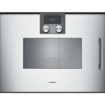 Gaggenau 200 series Forno a vapore 60 cm argento Cerniera porta a sinistra BSP221131