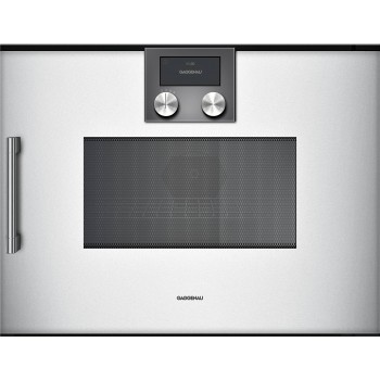 Gaggenau 200 series Forno combinato a microonde 60 cm argento Cerniera porta Destra BMP250130