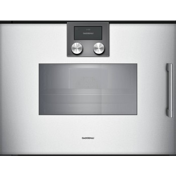 Gaggenau 200 series Forno CombiVapore 60 cm argento Cerniera porta a sinistra BSP251131