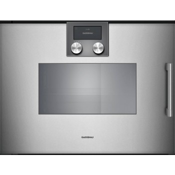 Gaggenau 200 series Forno a vapore 60 cm Metallizzato Gaggenau Cerniera porta a sinistra BSP221111